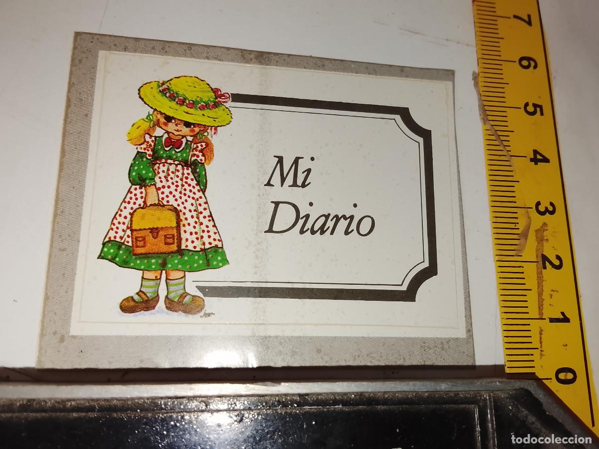 Pegatinas de colecci&oacute;n: PEGATINA ANTIGUA PARA CUADERNOS , MI DIARIO