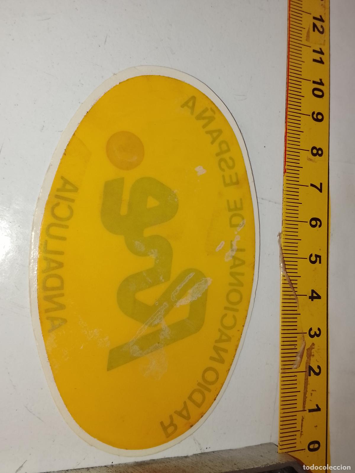 Pegatinas de colecci&oacute;n: PEGATINA ANTIGUA PARA CRISTAL RADIO NACIONAL DE ESPA&Ntilde;A RNE