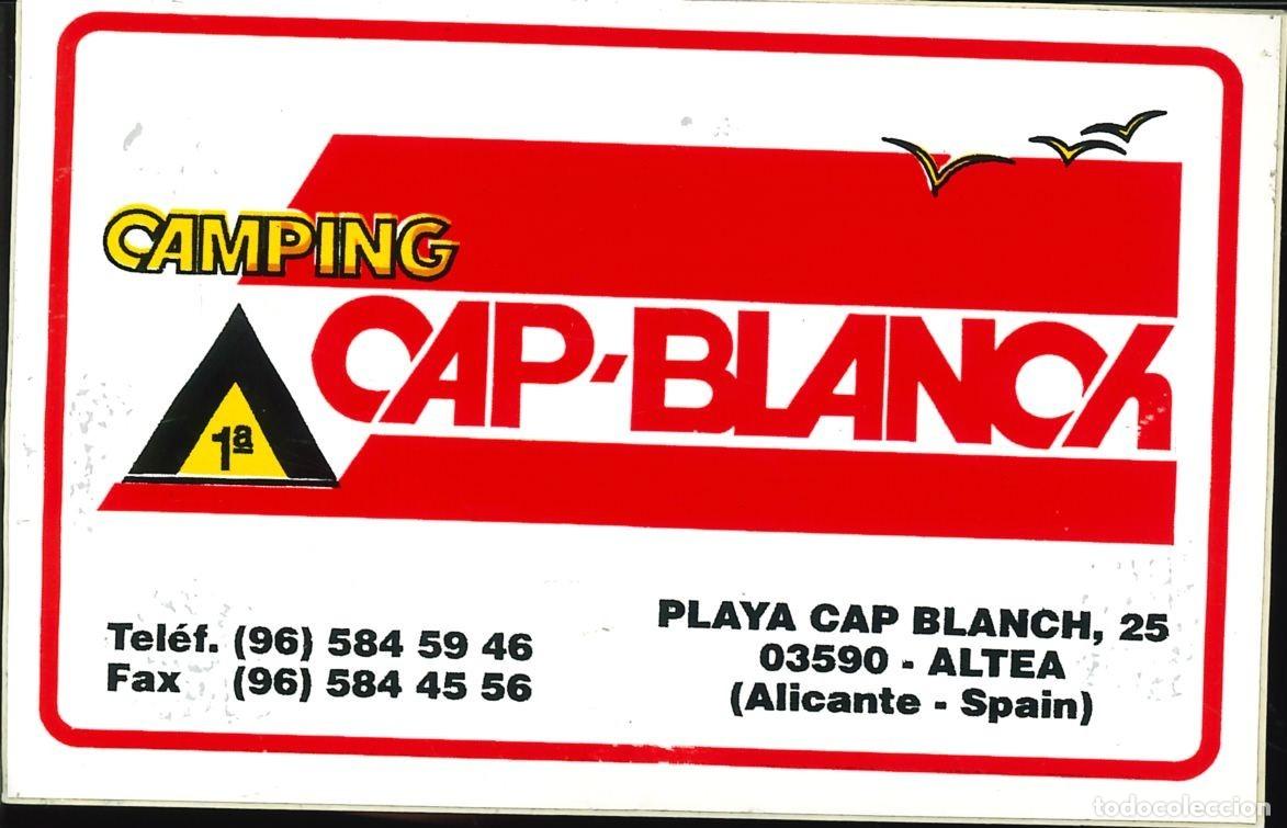 Pegatinas de colecci&oacute;n: PEGATINA - ADHESIVO - CAMPING - COMUNIDAD VALENCIANA - CAP BLANCH - ALTEA (ALICANTE)