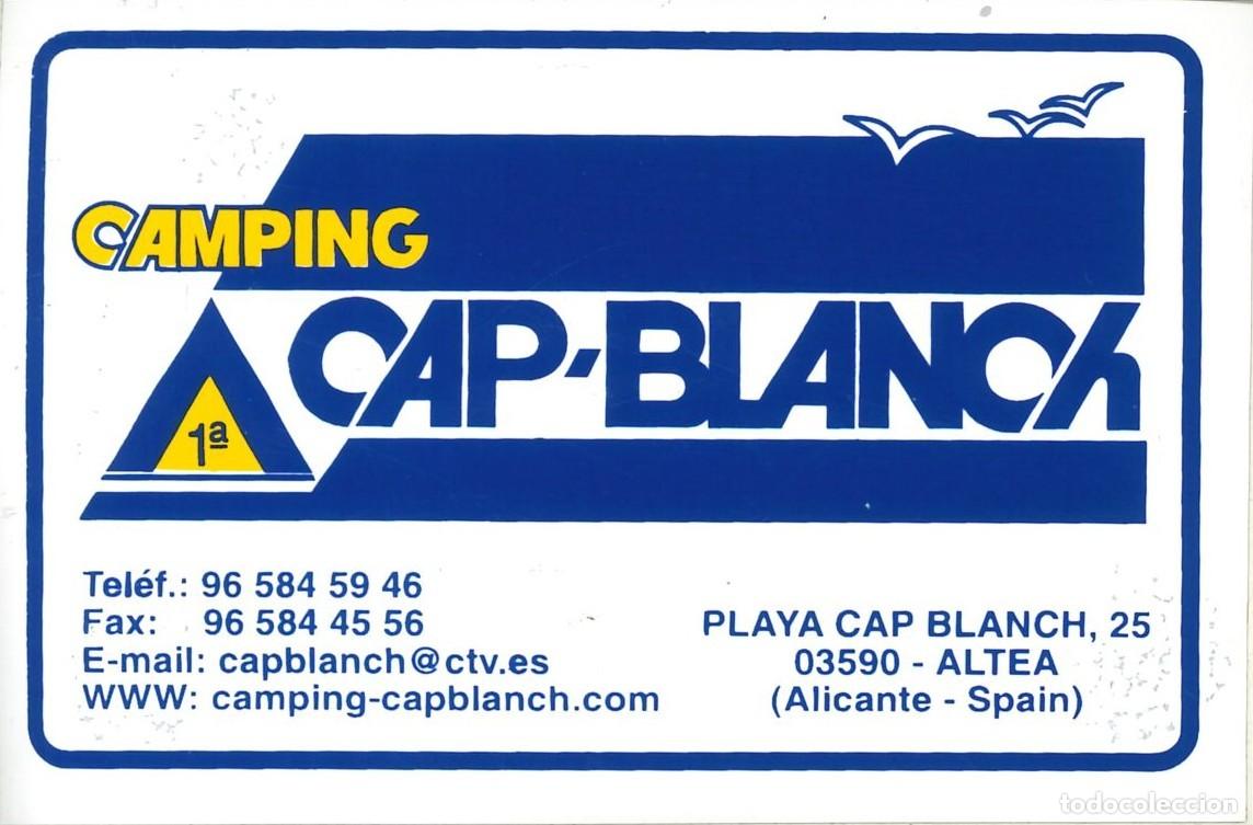 Pegatinas de colecci&oacute;n: PEGATINA - ADHESIVO - CAMPING - COMUNIDAD VALENCIANA - CAP BLANCH - ALTEA (ALICANTE)
