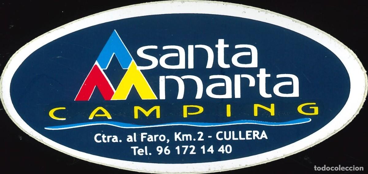 Pegatinas de colecci&oacute;n: PEGATINA - ADHESIVO - CAMPING - COMUNIDAD VALENCIANA - SANTA MARTA - CULLERA (VALENCIA)