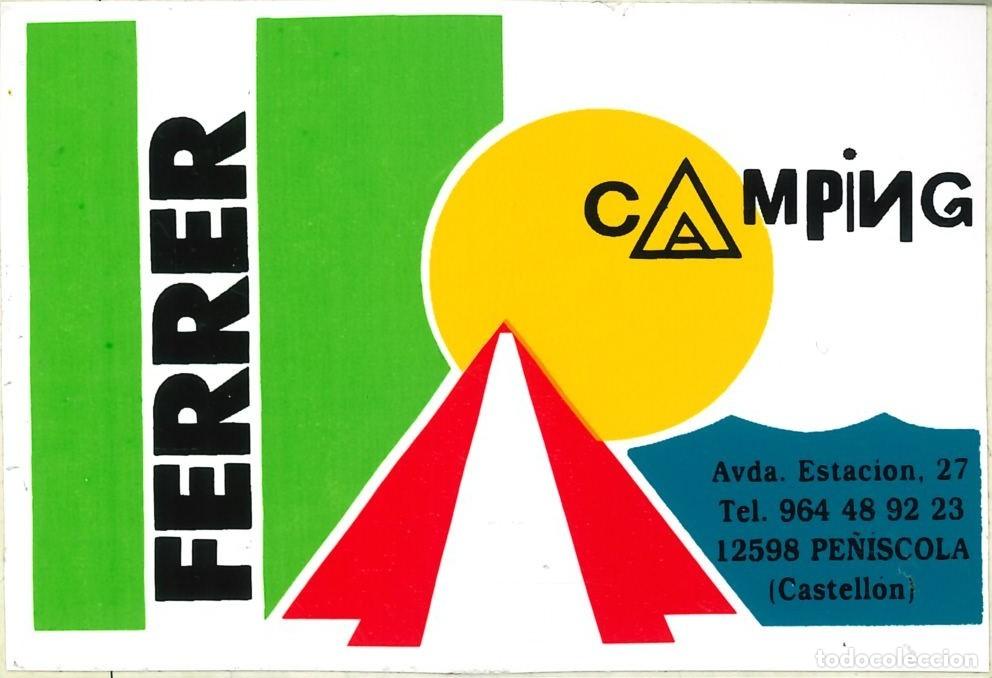 Pegatinas de colecci&oacute;n: PEGATINA - ADHESIVO - CAMPING - COMUNIDAD VALENCIANA - FERRER - PE&Ntilde;ISCOLA (CASTELLON)