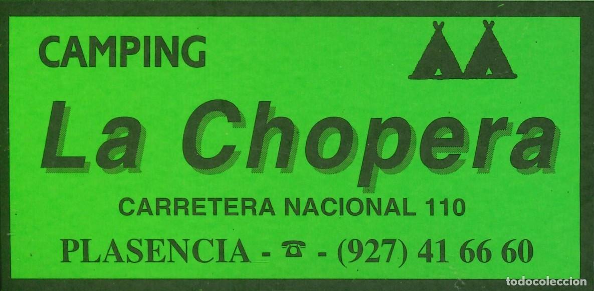 Pegatinas de colecci&oacute;n: PEGATINA - ADHESIVO - CAMPING - EXTREMADURA - LA CHOPERA - PLASENCIA (CACERES)