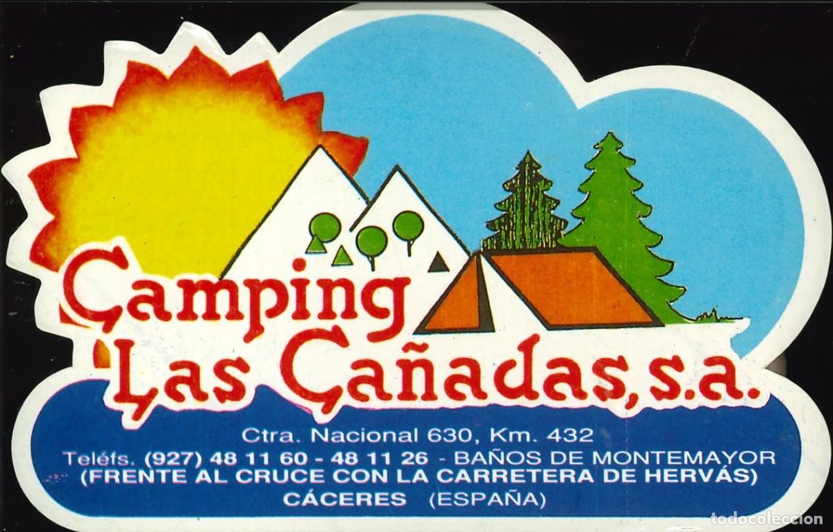 Pegatinas de colecci&oacute;n: PEGATINA - ADHESIVO - CAMPING - EXTREMADURA - LAS CA&Ntilde;ADAS - BA&Ntilde;OS DE MONTEMAYOR (CACERES)