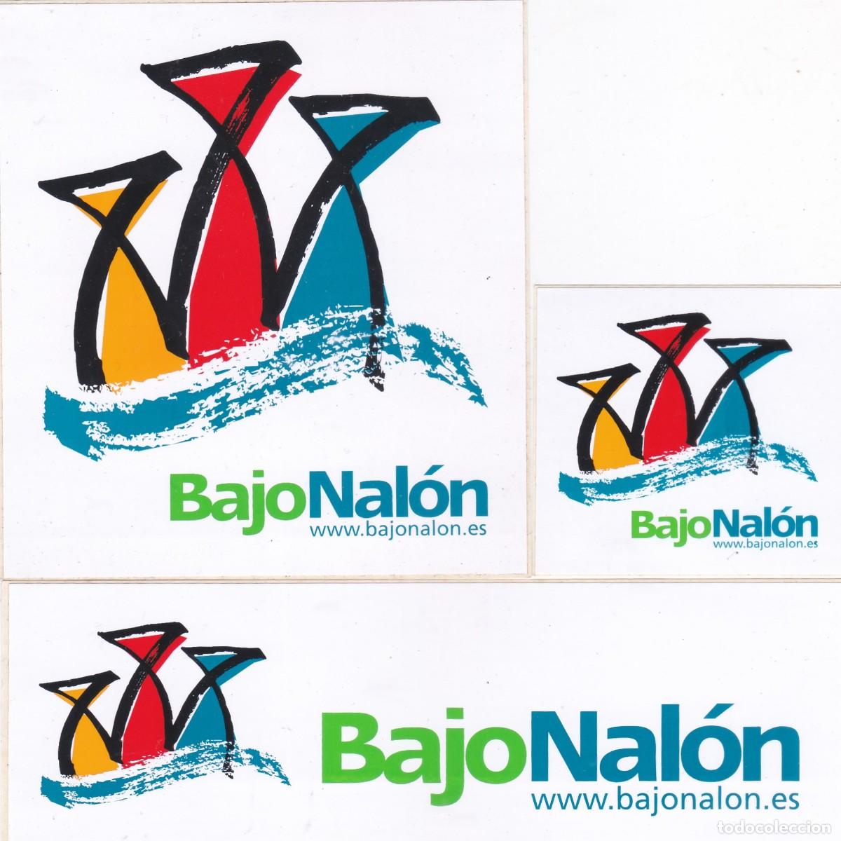Pegatinas de colecci&oacute;n: 3 PEGATINAS BAJO NALON (ASTURIAS)