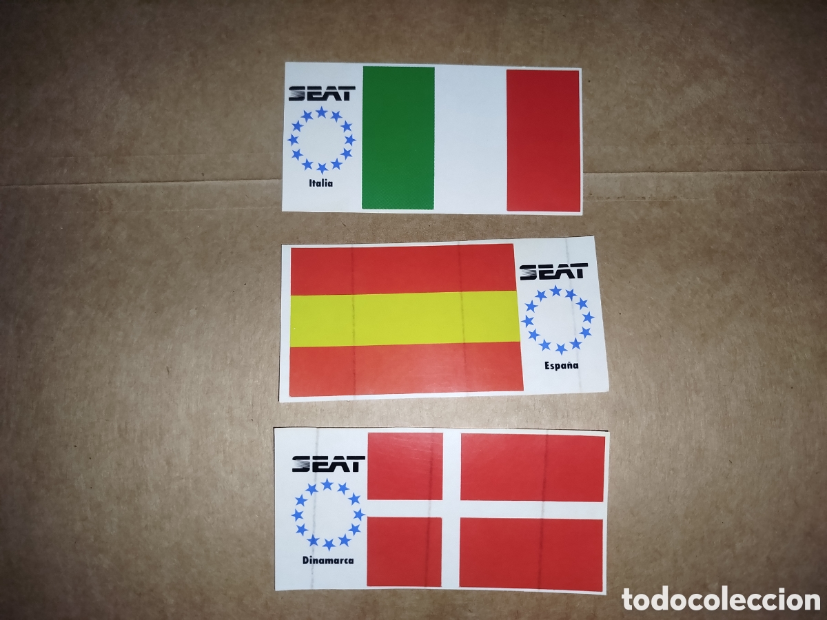 Pegatinas de colecci&oacute;n: Lote 6 pegatinas SEAT coche