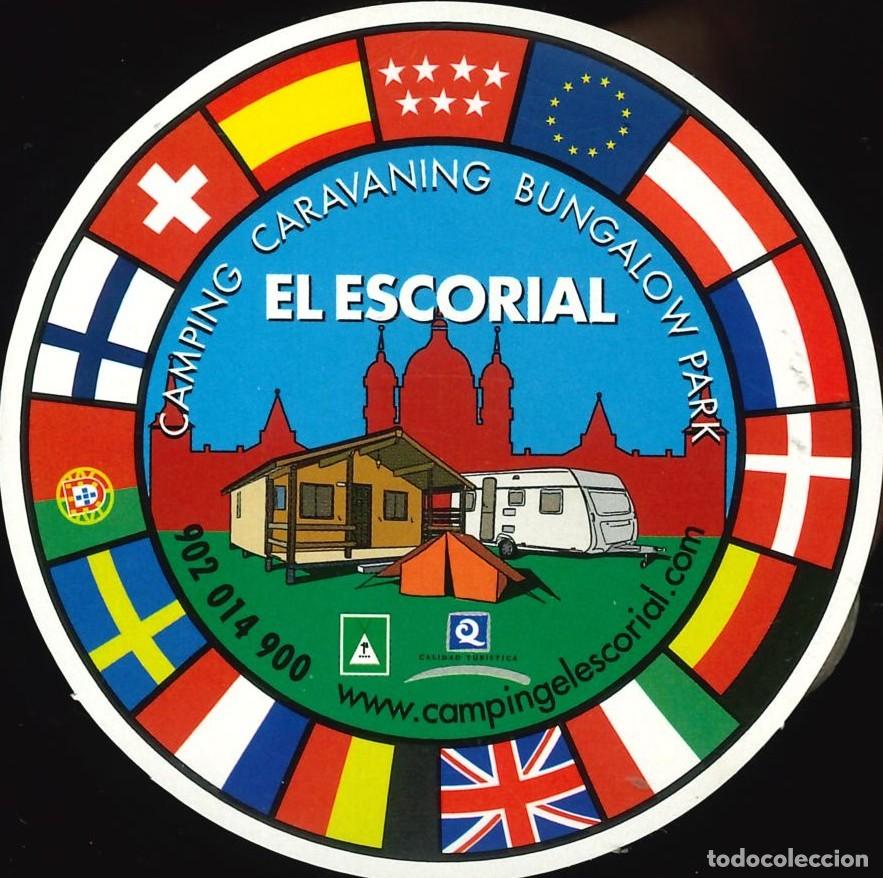 Pegatinas de colecci&oacute;n: PEGATINA - ADHESIVO - CAMPING - COMUNIDAD MADRID - BUNGALOW PARK - SAN LORENZO EL ESCORIAL (MADRID)