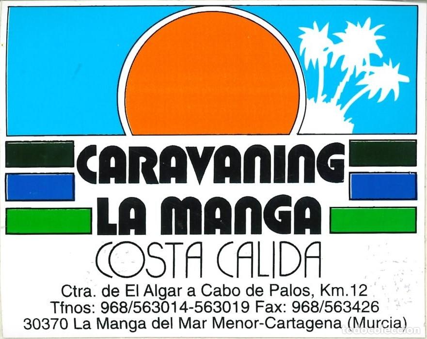 Pegatinas de colecci&oacute;n: PEGATINA - ADHESIVO - CAMPING - REGION MURCIA - CARAVANING LA MANGA - MANGA DEL MAR MENOR (MURCIA)