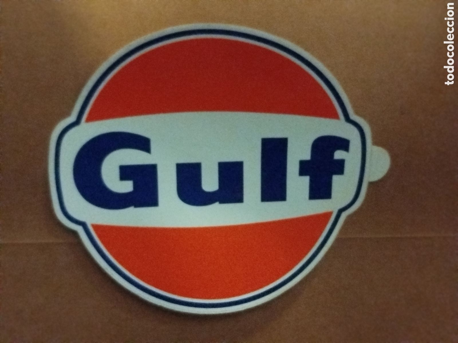 Pegatinas de colecci&oacute;n: Lote 2 pegatinas gulf cotxes carburants
