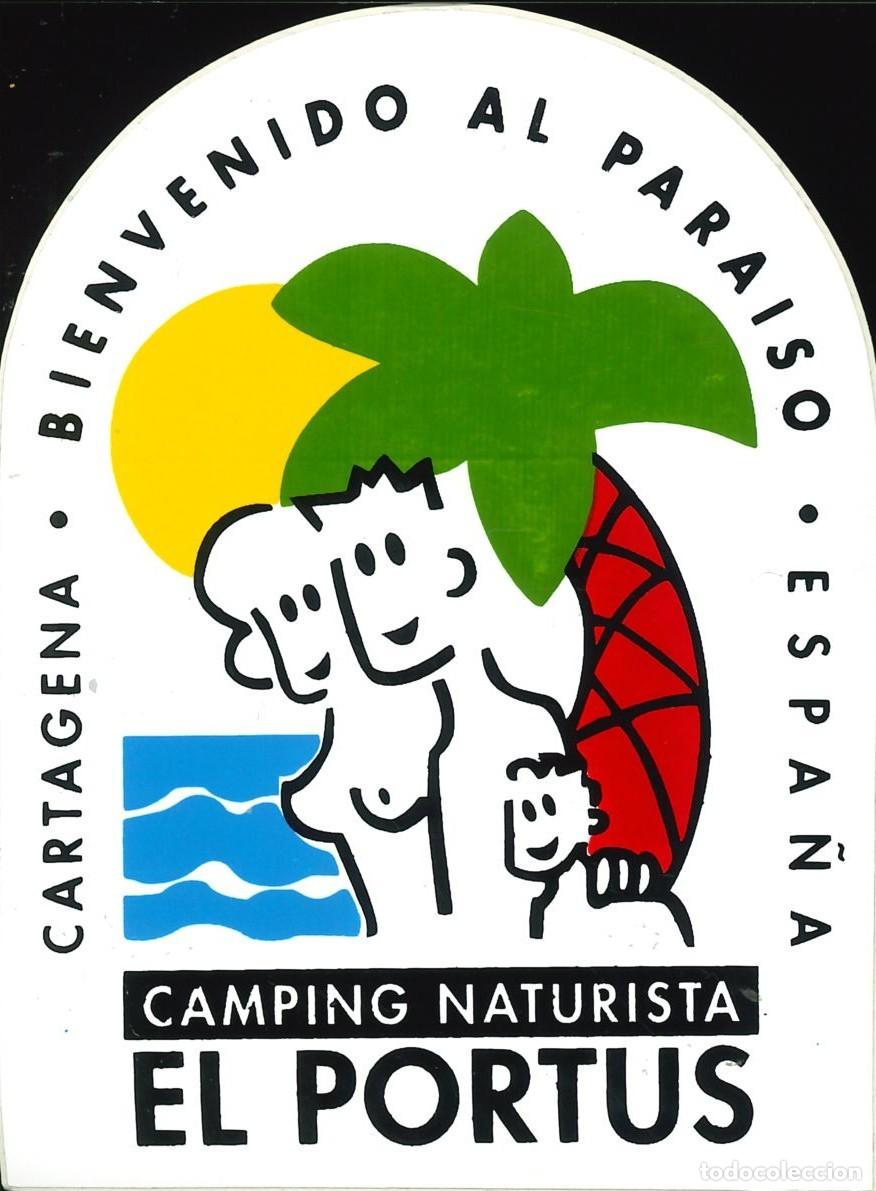 Pegatinas de colecci&oacute;n: PEGATINA - ADHESIVO - CAMPING - REGION MURCIA - EL PORTUS - CARTAGENA (MURCIA)