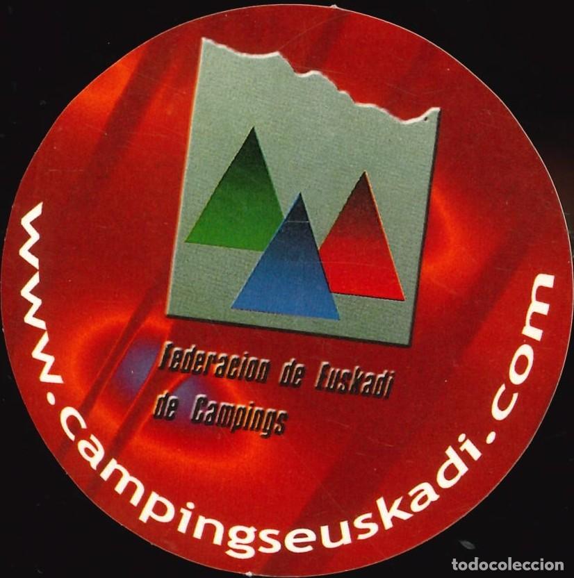 Pegatinas de colecci&oacute;n: PEGATINA - ADHESIVO - CAMPING - PAIS VASCO - FEDERACION DE CAMPINGS DE EUSKADI
