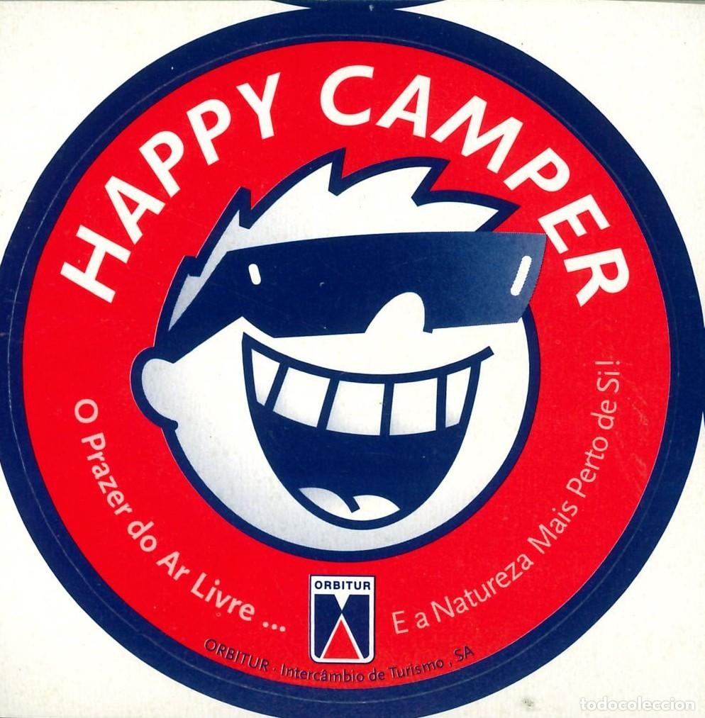 Pegatinas de colecci&oacute;n: PEGATINA - ADHESIVO - CAMPING - PORTUGAL - HAPPY CAMPER - ORBITUR