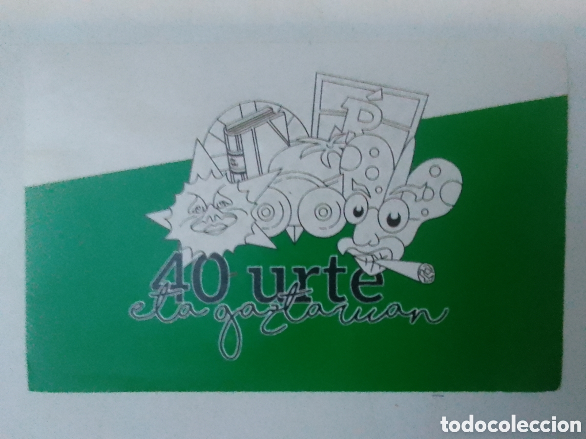 Pegatinas de colecci&oacute;n: Pegatina 40 urte eta gaztaruan.