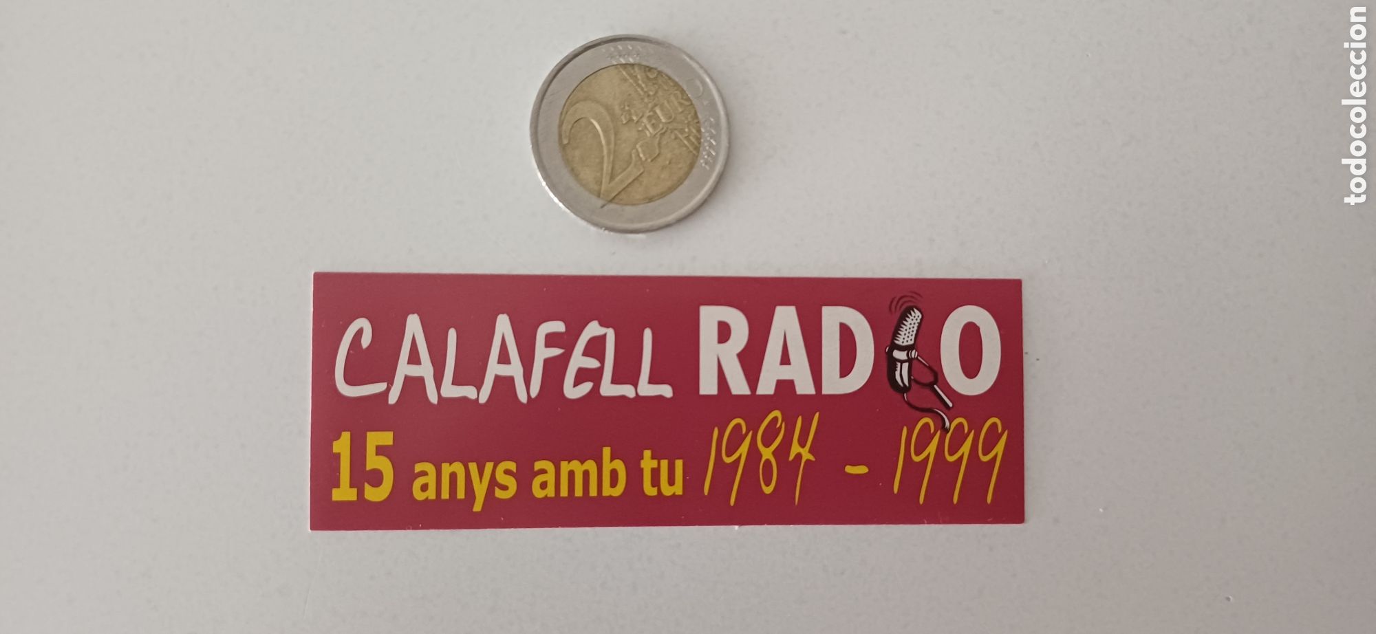 Pegatinas de colecci&oacute;n: Pegatina Radio Calafell Barcelona tv televisi&oacute;n