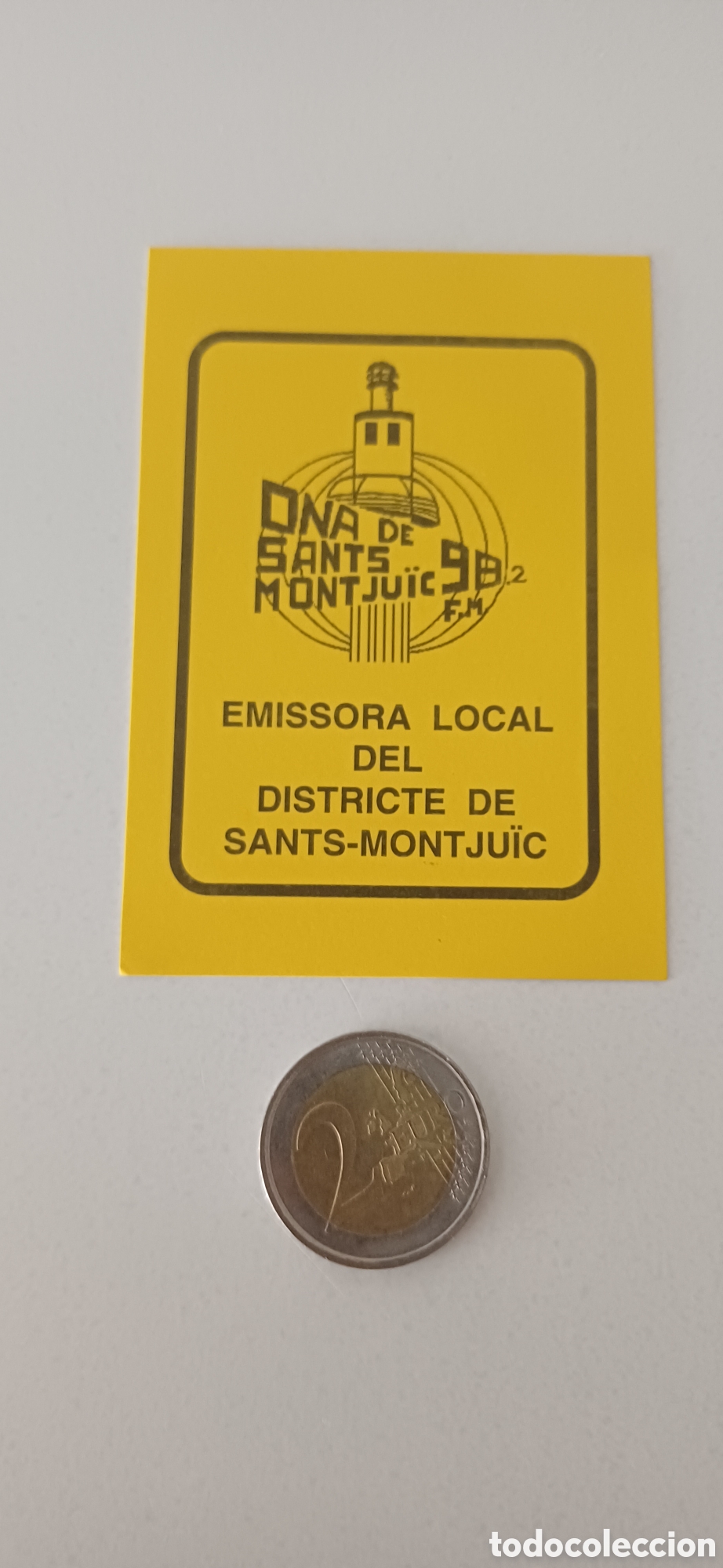 Pegatinas de colecci&oacute;n: Pegatina Radio Ona Sants Montjuic Barcelona tv televisi&oacute;n