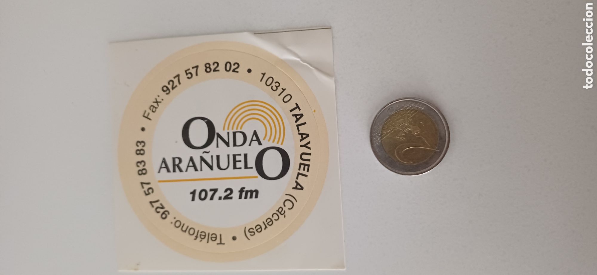 Pegatinas de colecci&oacute;n: Pegatina Onda Ara&ntilde;uelo C&aacute;ceres Radio Tv televisi&oacute;n