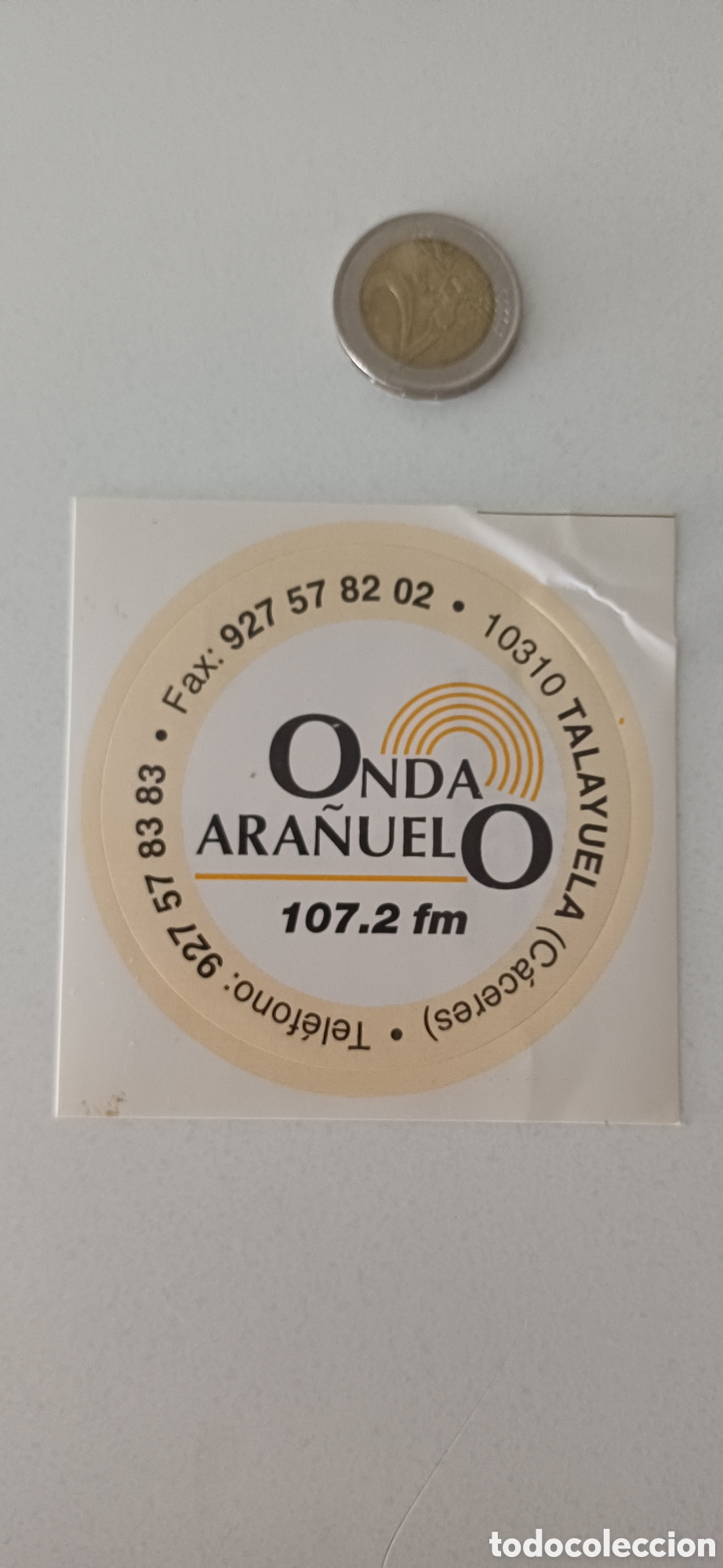 Pegatinas de colecci&oacute;n: Pegatina Onda Ara&ntilde;uelo C&aacute;ceres Radio Tv televisi&oacute;n