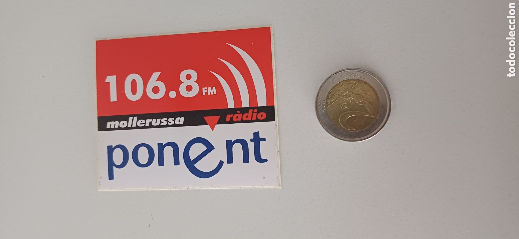 Pegatinas de colecci&oacute;n: Pegatina Radio Mollerusa Ponent Lleida tv televisi&oacute;n