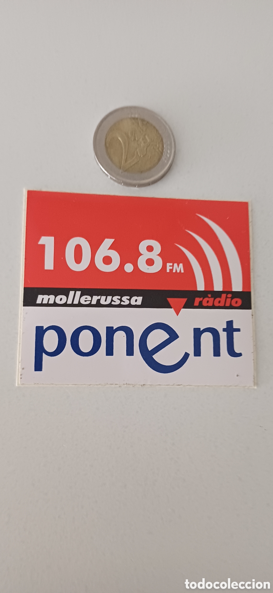 Pegatinas de colecci&oacute;n: Pegatina Radio Mollerusa Ponent Lleida tv televisi&oacute;n