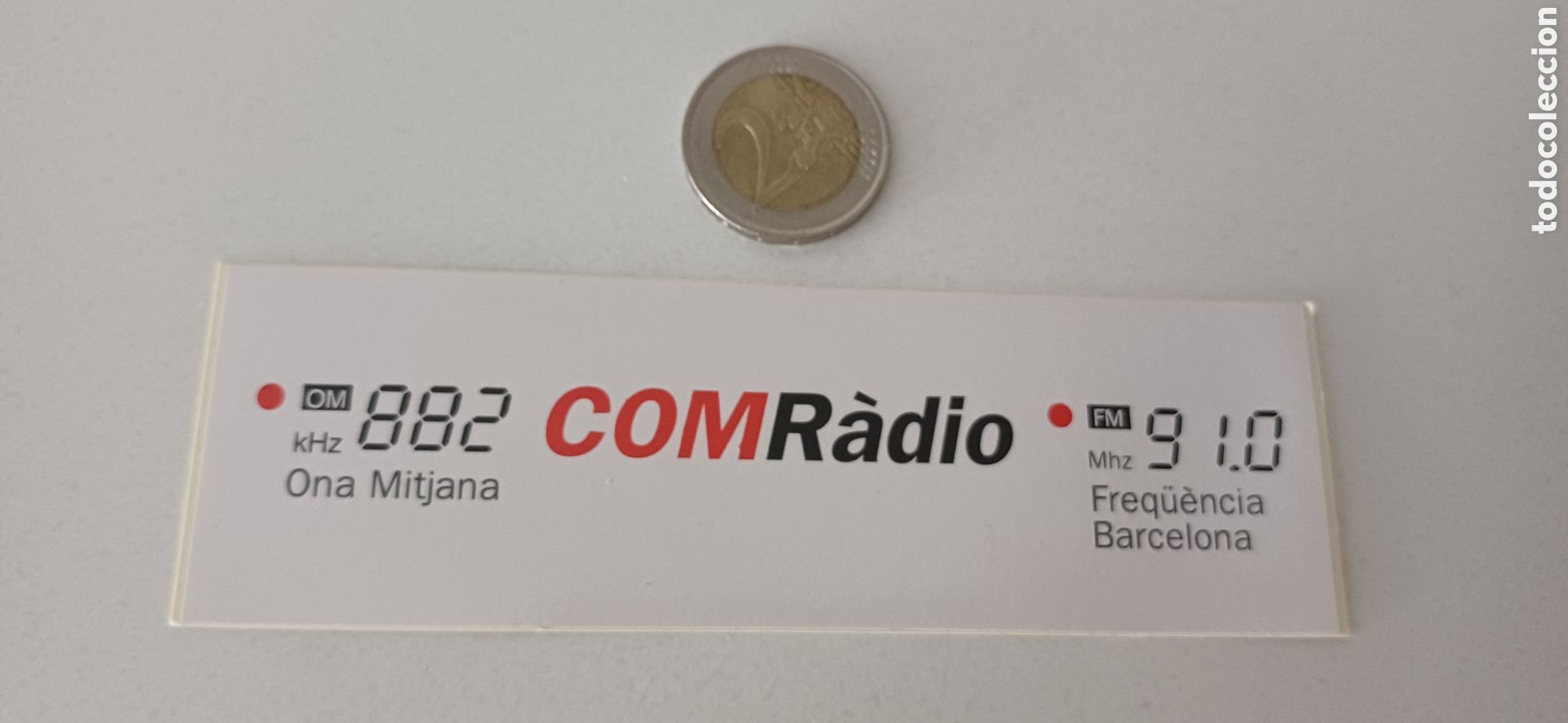 Pegatinas de colecci&oacute;n: Pegatina COM Radio Barcelona tv televisi&oacute;n
