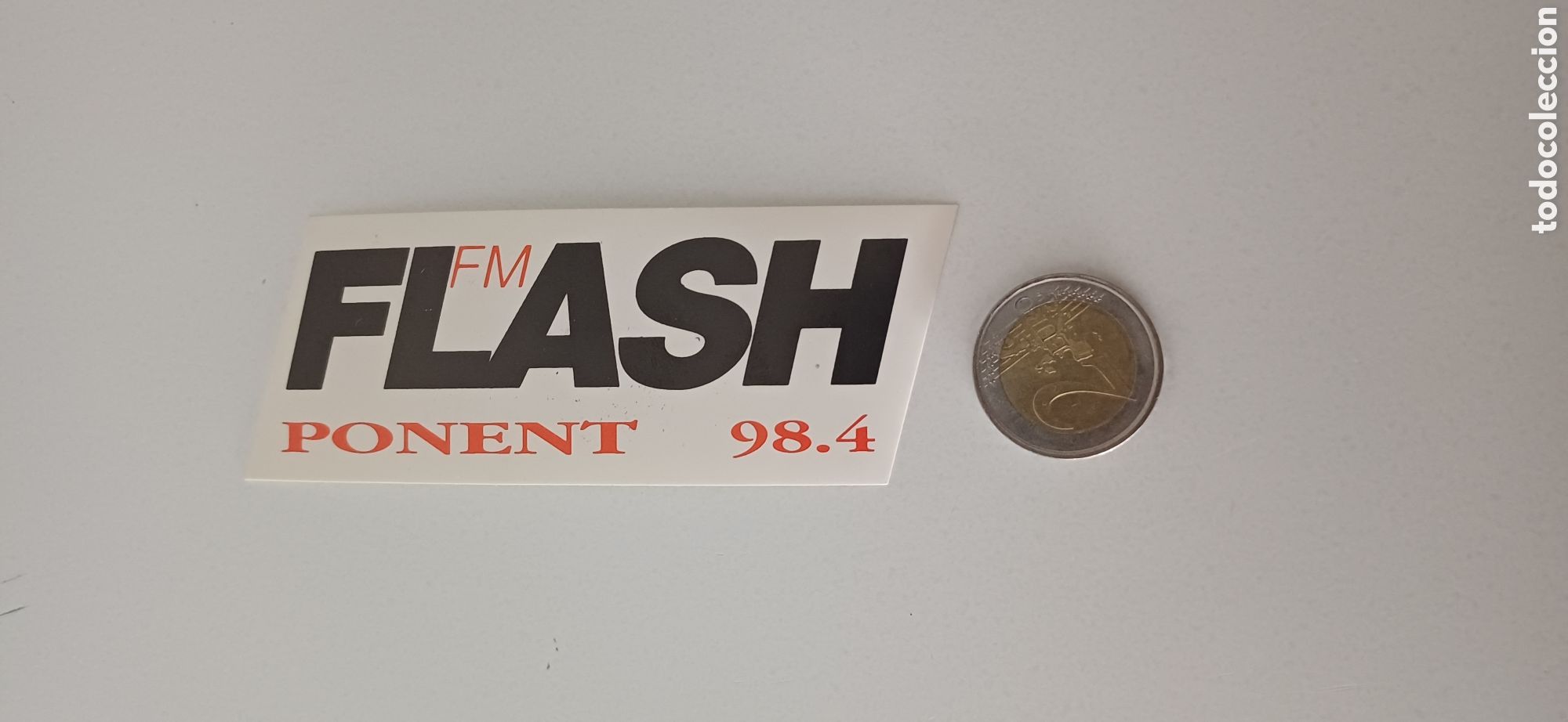 Pegatinas de colecci&oacute;n: Pegatina Radio Flash Ponent FM tv televisi&oacute;n