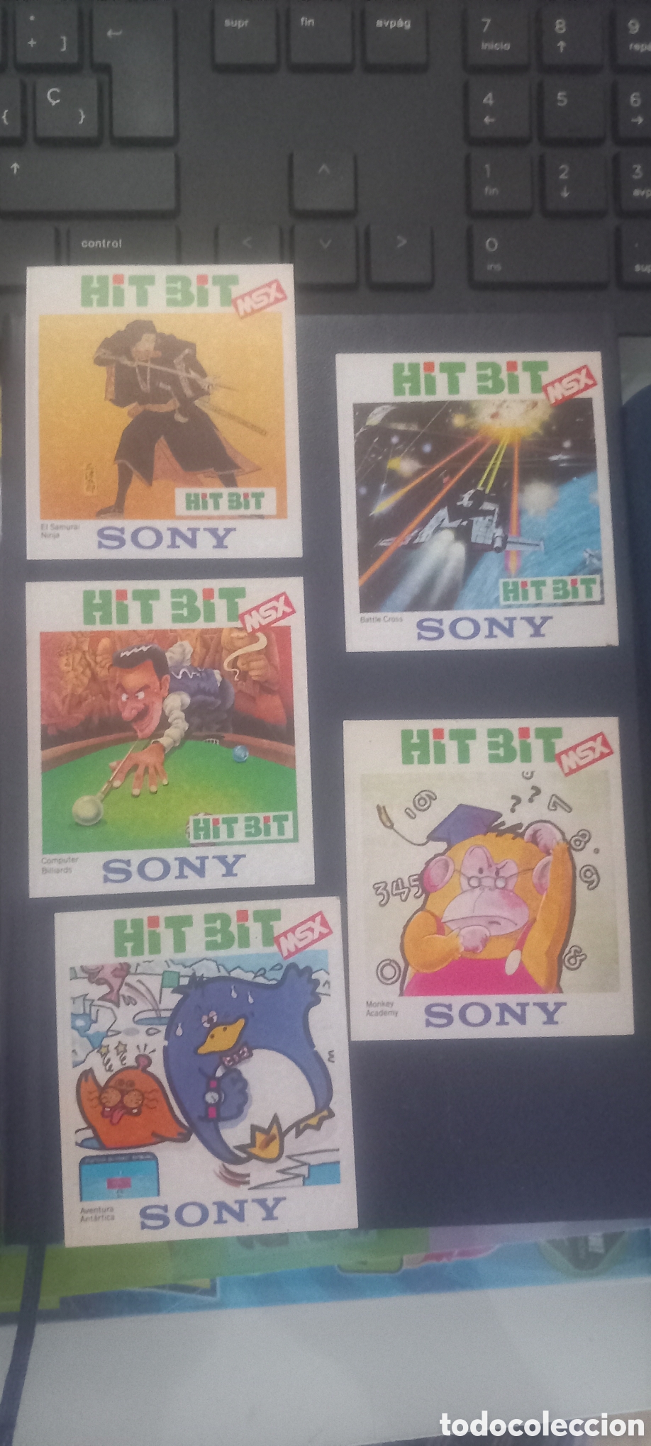 Autocollants de collection: Coleccion 5 cromos SONY HIT BIT NUNCA PEGADOS