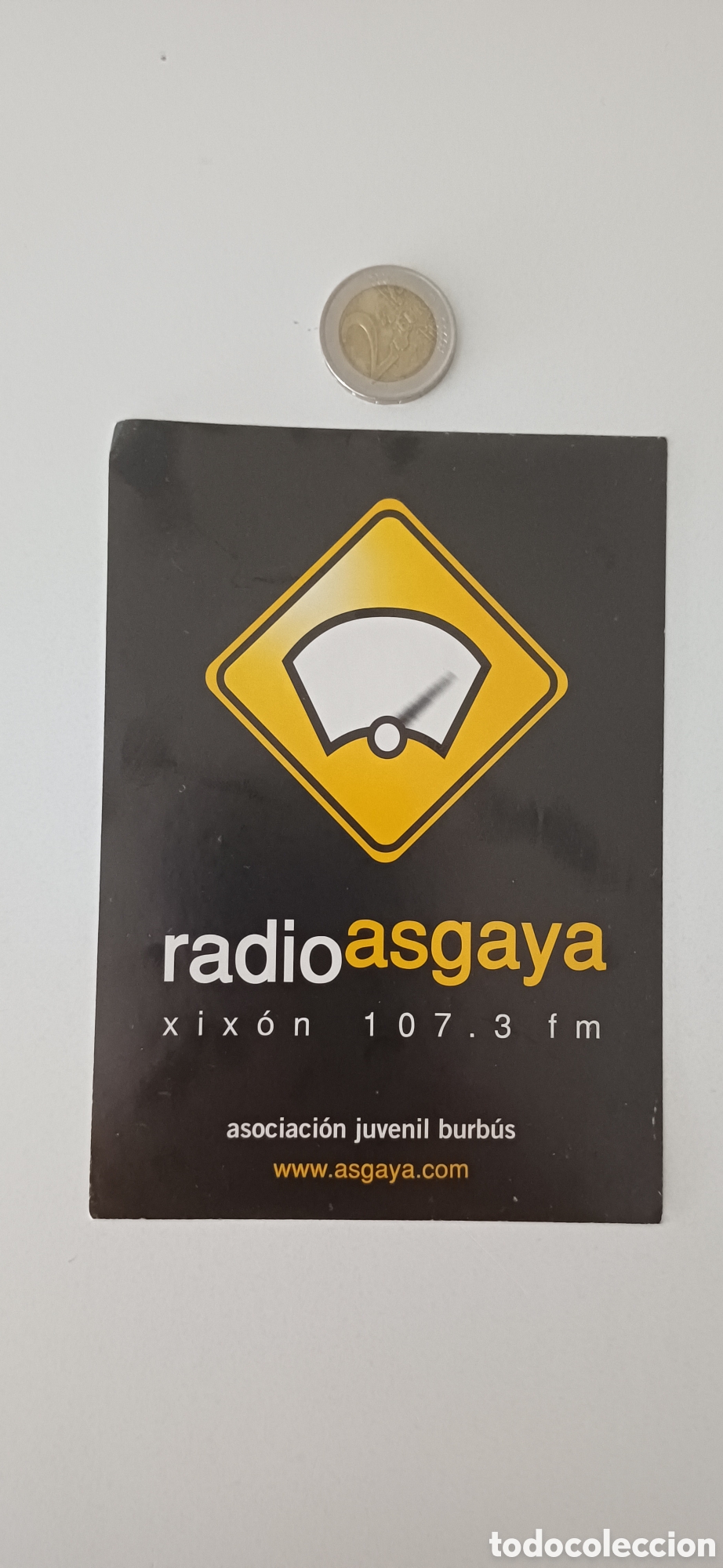 Pegatinas de colecci&oacute;n: Pegatina Radio Asgaya Gij&oacute;n Asturias tv televisi&oacute;n
