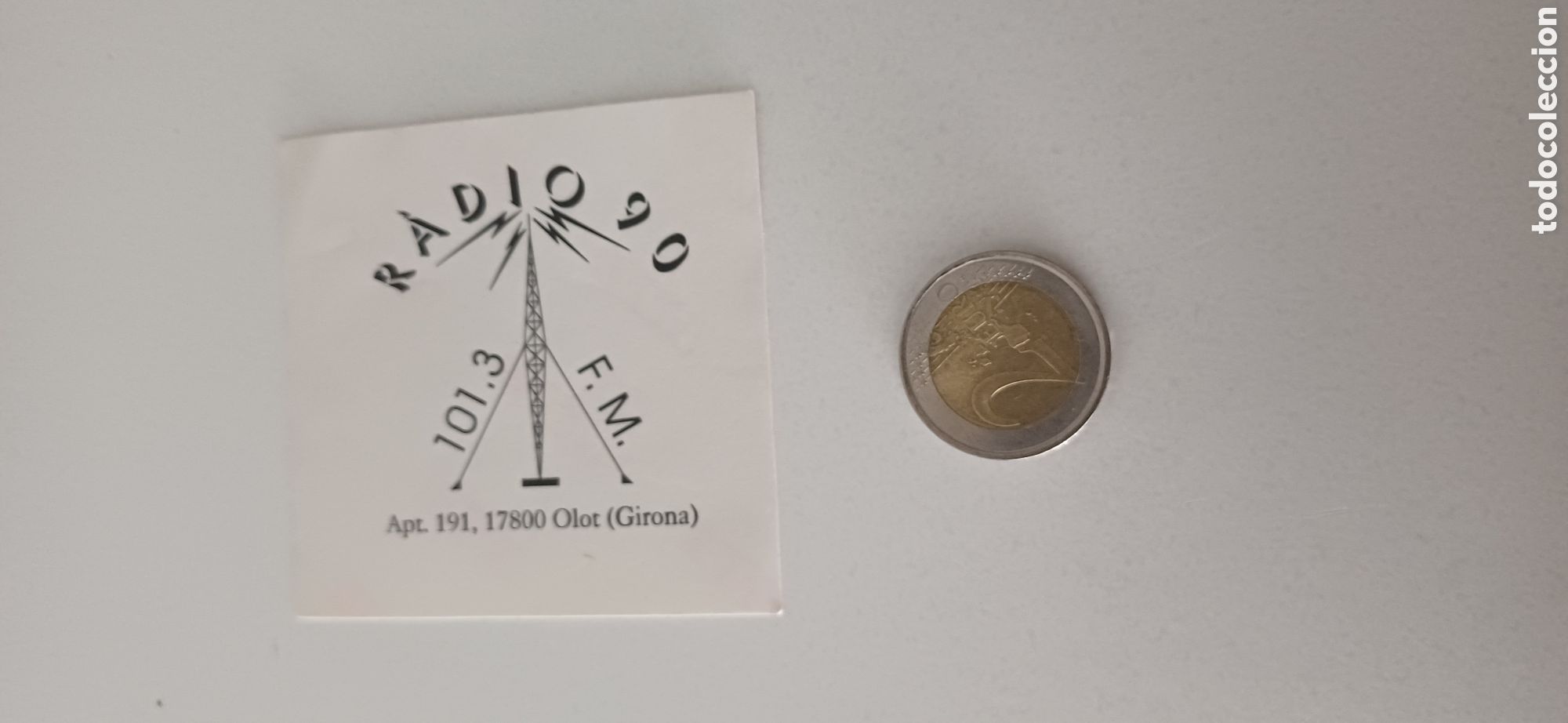 Pegatinas de colecci&oacute;n: Pegatina Radio 90 Olot Girona tv televisi&oacute;n