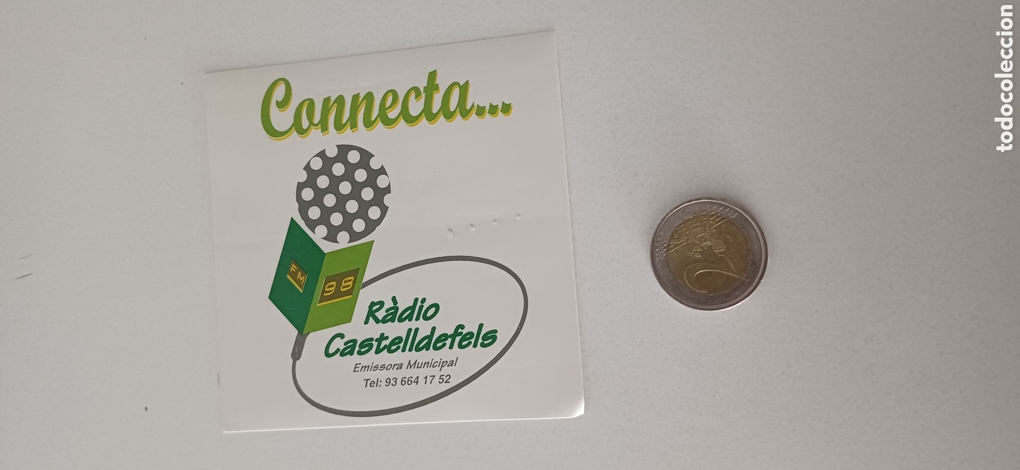 Pegatinas de colecci&oacute;n: Pegatina Radio Castelldefels Barcelona tv televisi&oacute;n