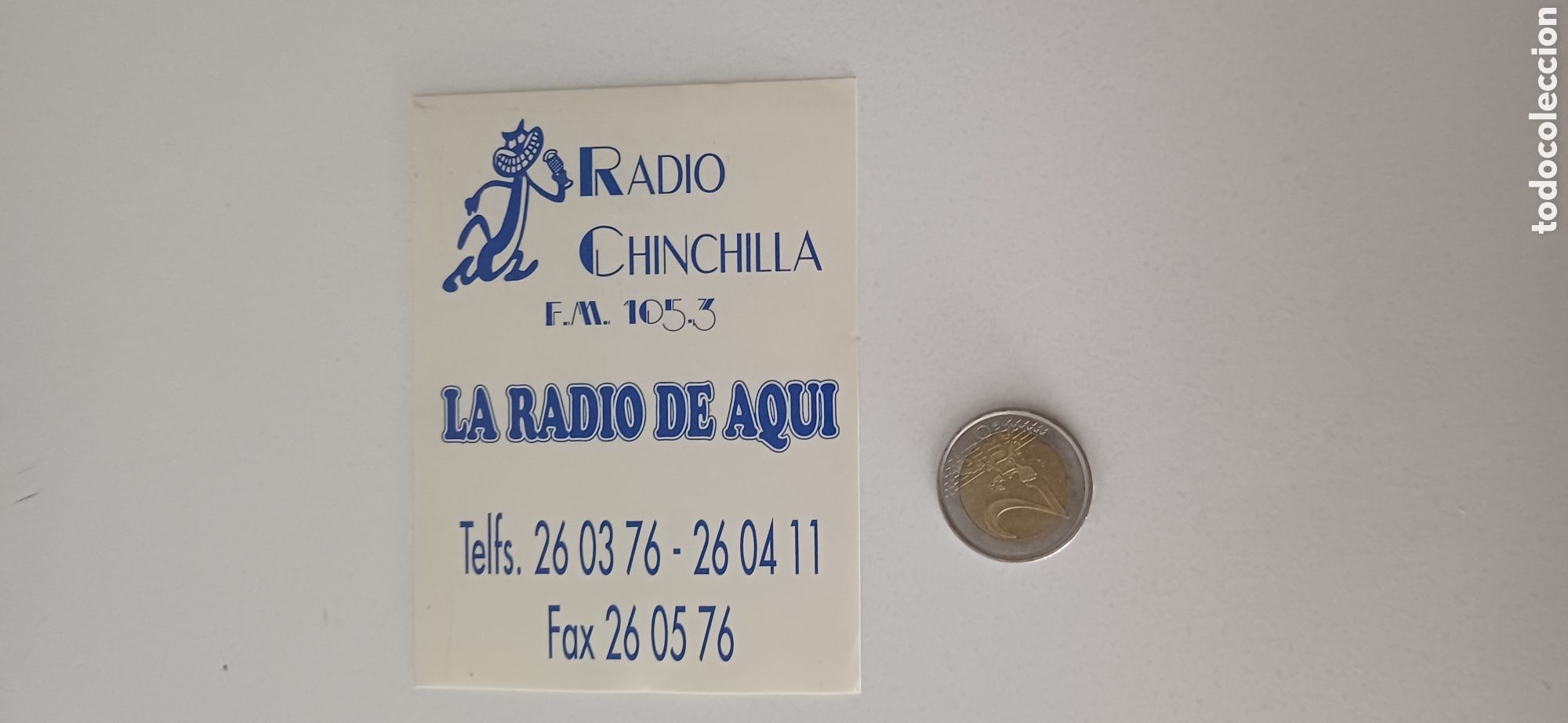 Pegatinas de colecci&oacute;n: Pegatina Radio Chinchilla Albacete tv televisi&oacute;n