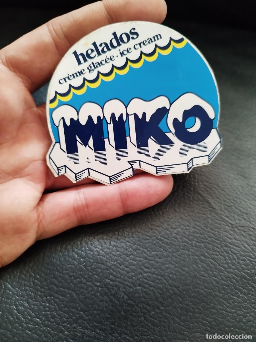 Pegatinas de colecci&oacute;n: Antigua pegatina, adhesivo publicidad Helados MIKO. Ice cream. A&ntilde;os 80.