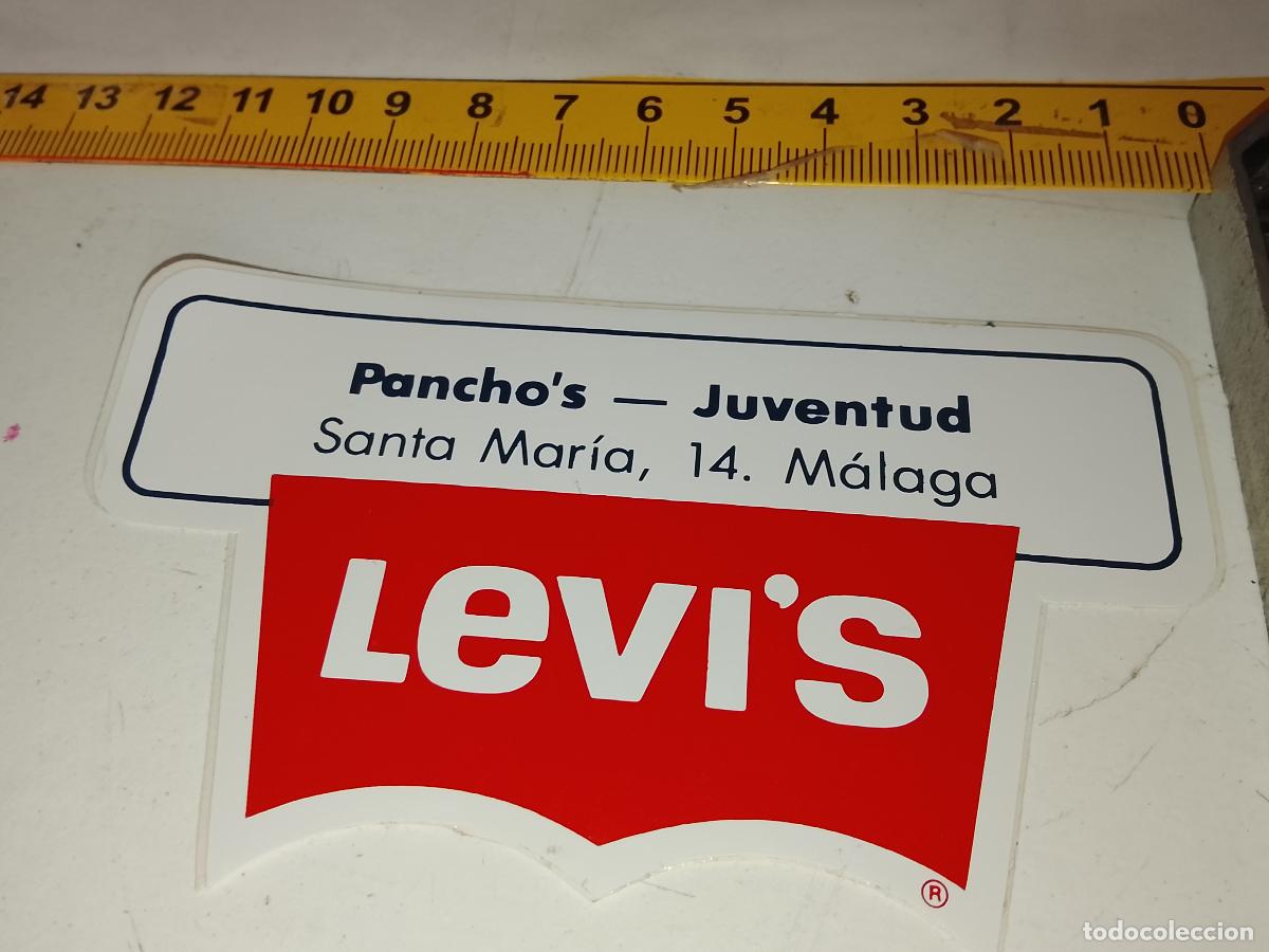 Pegatinas de colecci&oacute;n: PEGATINA AHDESIVA ANTIGUA - LEVIS LEVI&acute;S PANCHOS JUVENTUD MALAGA