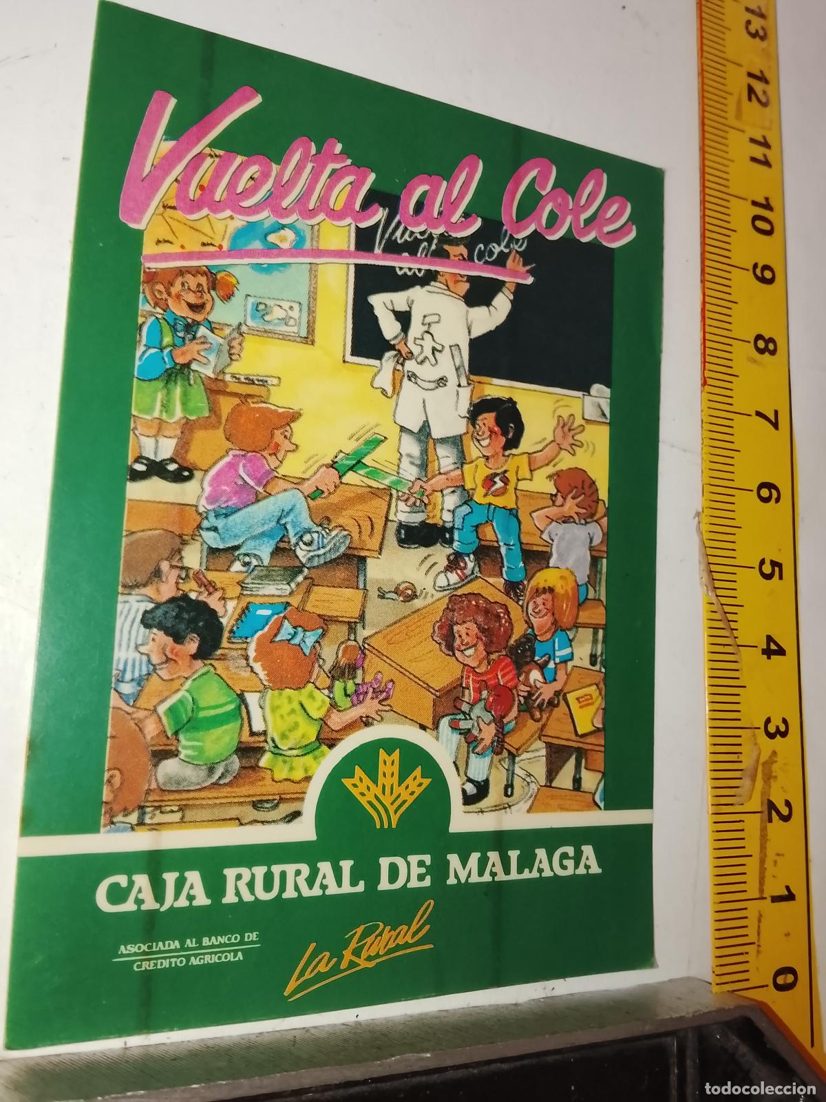 Pegatinas de colecci&oacute;n: PEGATINA AHDESIVA ANTIGUA - CAJA RURAL DE MALAGA
