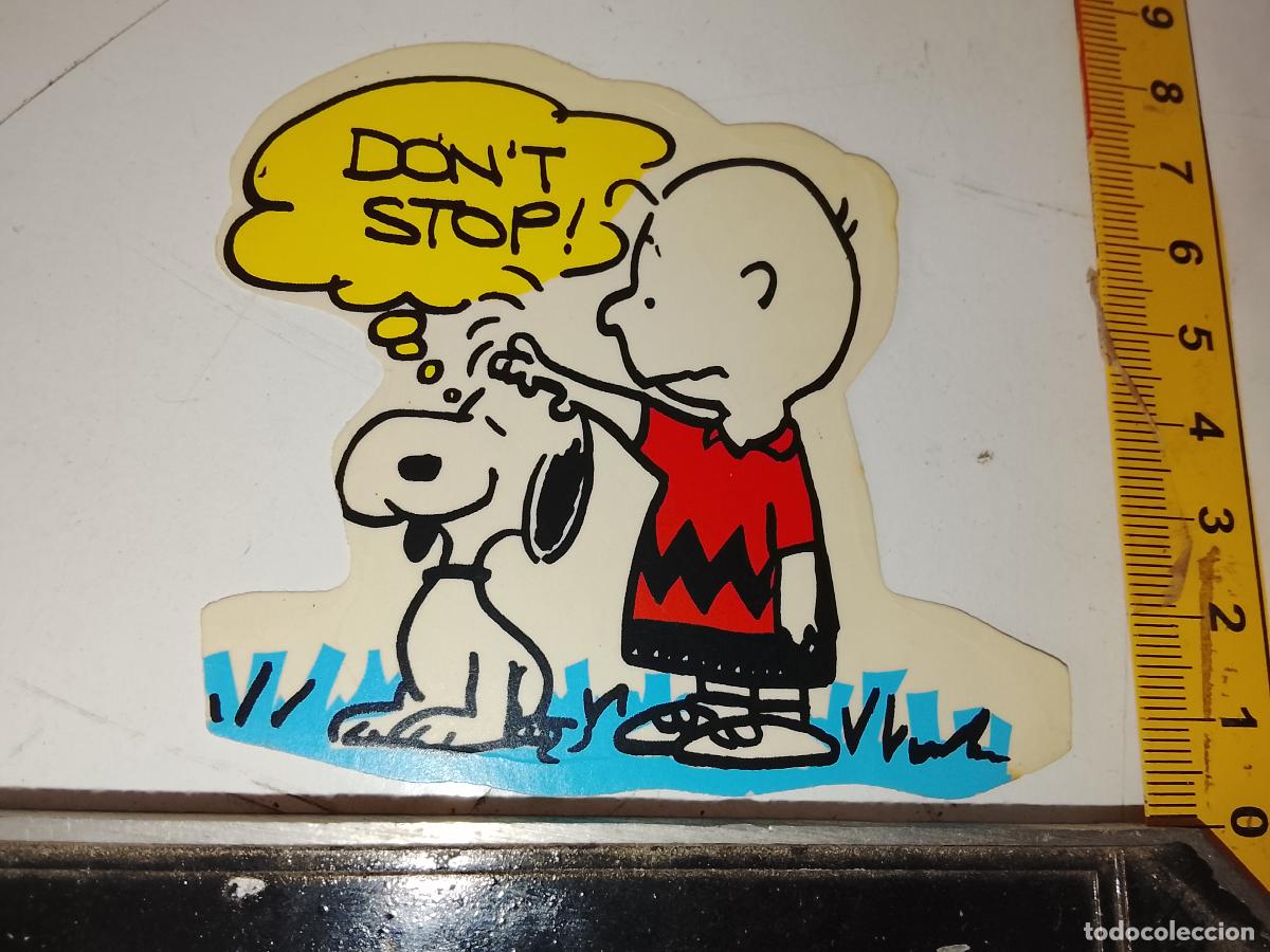 Pegatinas de colecci&oacute;n: PEGATINA AHDESIVA ANTIGUA - SNOOPY