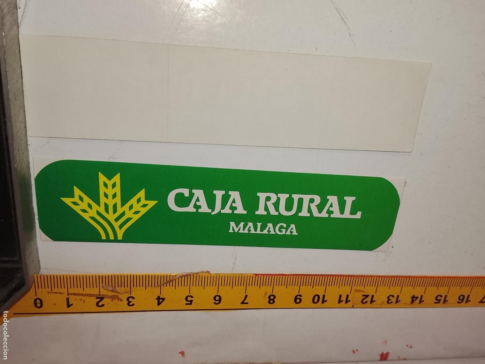 Pegatinas de colecci&oacute;n: PEGATINA AHDESIVA ANTIGUA - CAJAS RURALES CAJA RURAL DE MALAGA