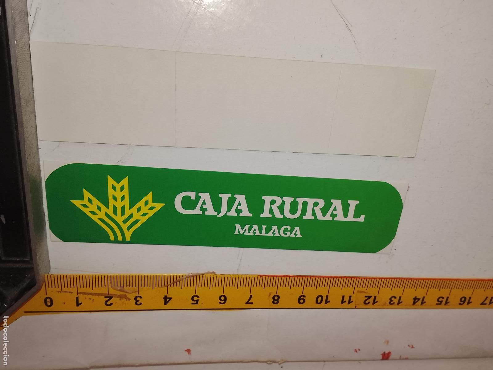 Pegatinas de colecci&oacute;n: PEGATINA AHDESIVA ANTIGUA - CAJAS RURALES CAJA RURAL DE MALAGA
