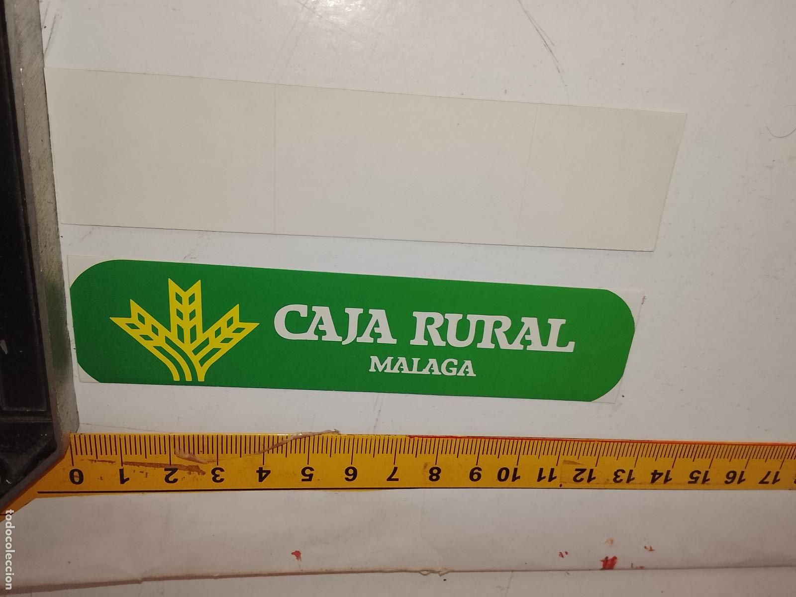 Pegatinas de colecci&oacute;n: PEGATINA AHDESIVA ANTIGUA - CAJAS RURALES CAJA RURAL DE MALAGA