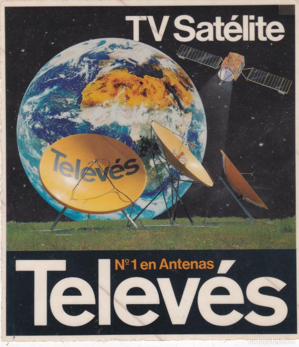 Pegatinas de colecci&oacute;n: PEGATINA TELEV&Eacute;S. N&ordm; 1 EN ANTENAS. TV SAT&Eacute;LITE