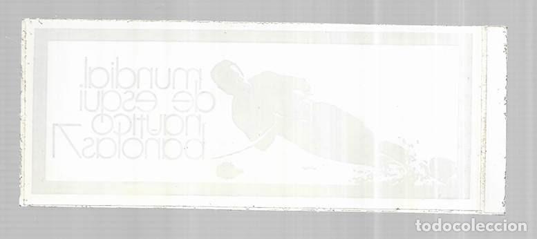 Pegatinas de colecci&oacute;n: Pegatina/ Adhesiu.- Mundial de Esqui Nautico Ba&ntilde;olas 1971