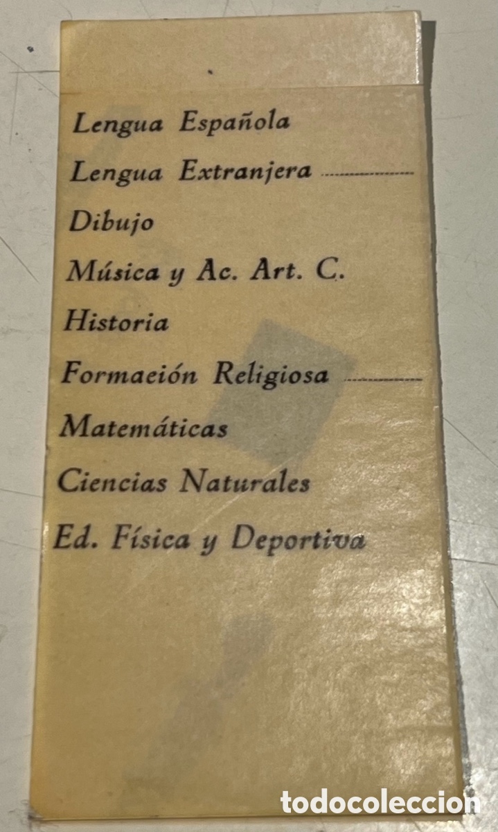 Pegatinas de colecci&oacute;n: Pegatina. Para calificaciones escolares. A&ntilde;os 70.