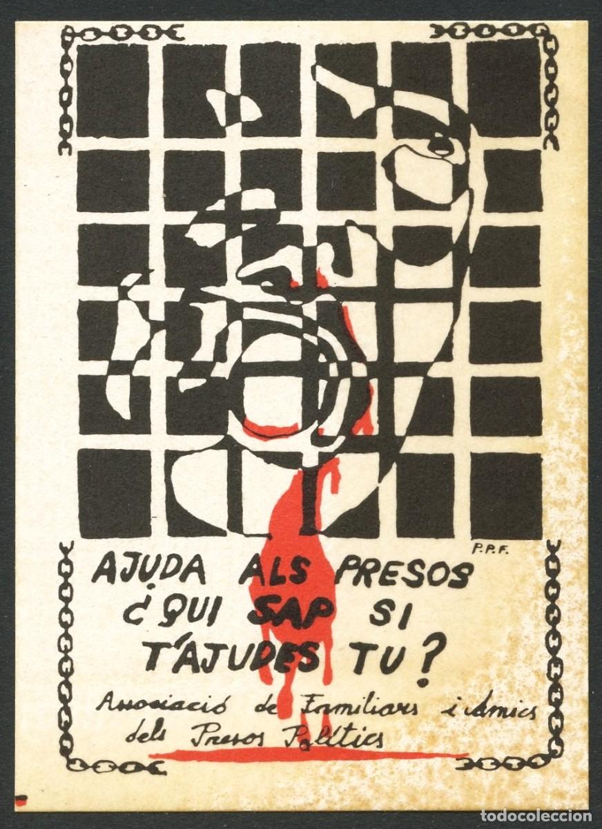 Autocollants de collection: PEGATINA POL&Iacute;TICA TRANSICI&Oacute;N, AJUDA ALS PRESOS
