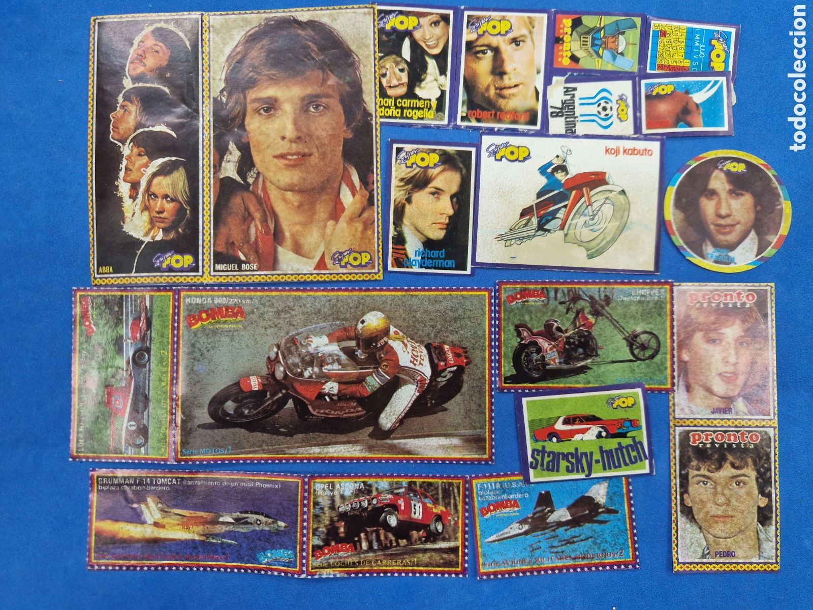 Pegatinas de colecci&oacute;n: SuperPOP lote 20 pegatinas, a&ntilde;o 1980