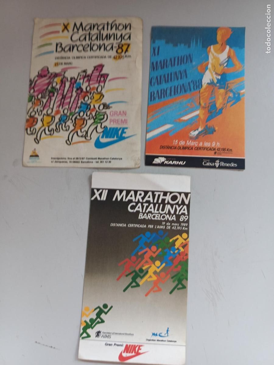 Pegatinas de colecci&oacute;n: Pegatinas Marat&oacute; de Catalunya 1986 1987 1988 nike caixa penedes kharu
