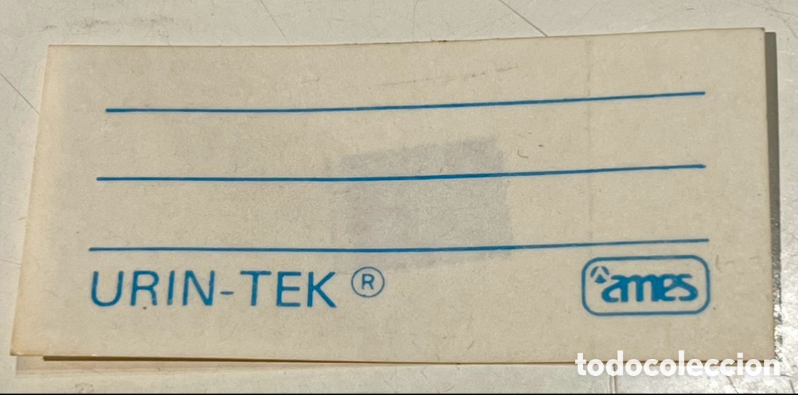 Pegatinas de colecci&oacute;n: Pegatina. URIN-TEK. &Aacute;mbito sanitario. A&ntilde;os 70.