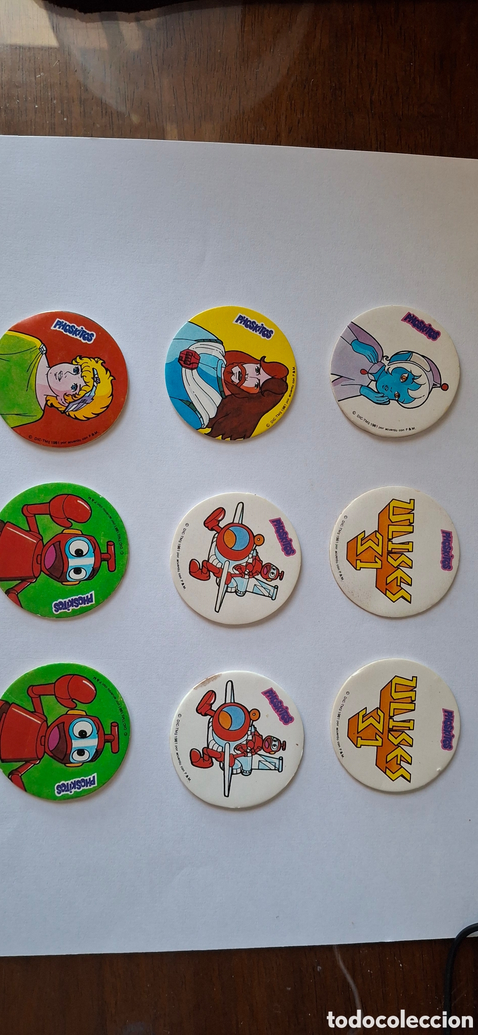 Pegatinas de colecci&oacute;n: Lote 9 cromos phiskitos ulises 31