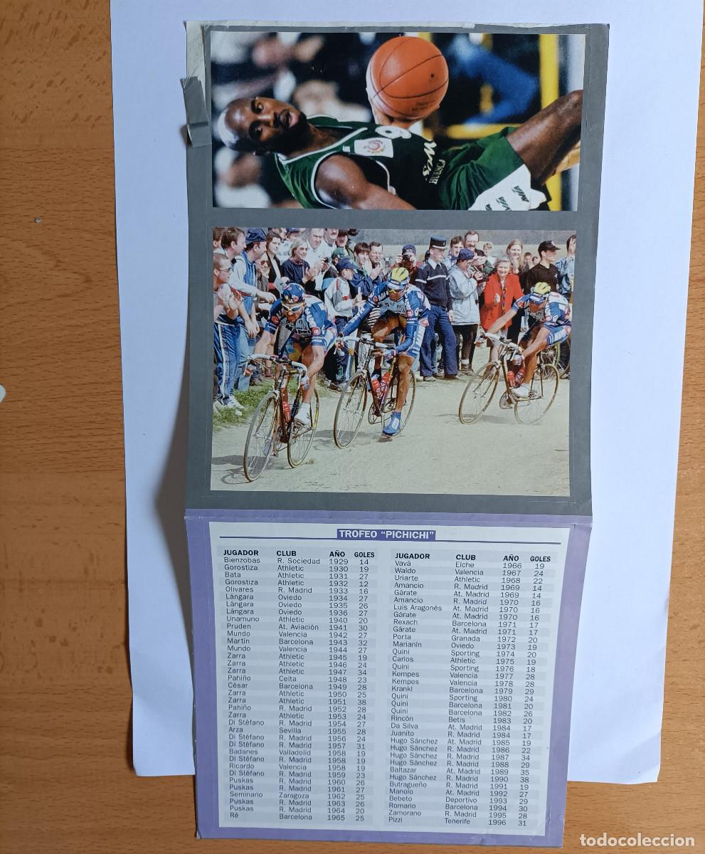 Pegatinas de colecci&oacute;n: EL GRAN LIBRO DEL DEPORTE 1996 BBV HEWLETT PACKARD pegatina sticker ciclismo futbol basket pichichi