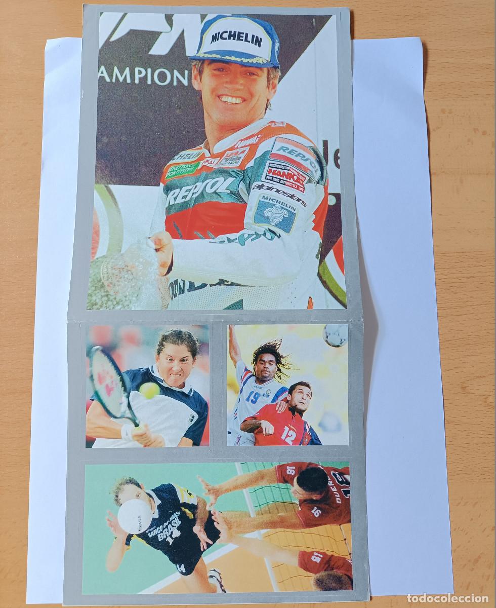 Pegatinas de colecci&oacute;n: EL GRAN LIBRO DEL DEPORTE 1996 BBV HEWLETT PACKARD pegatina sticker motociclismo futbol tenis