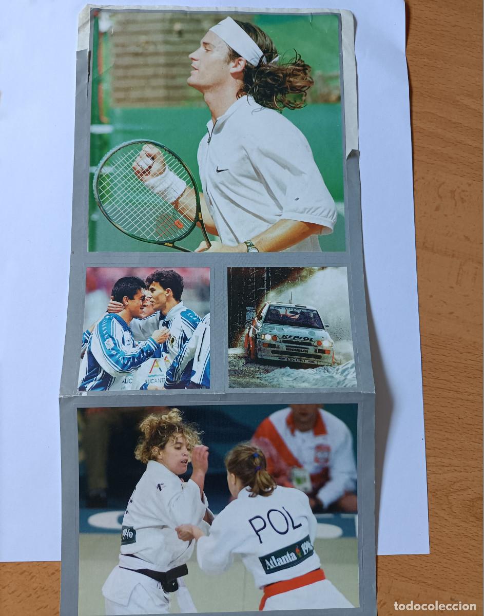 Pegatinas de colecci&oacute;n: EL GRAN LIBRO DEL DEPORTE 1996 BBV HEWLETT PACKARD pegatina sticker tenis judo futbol carlos moya