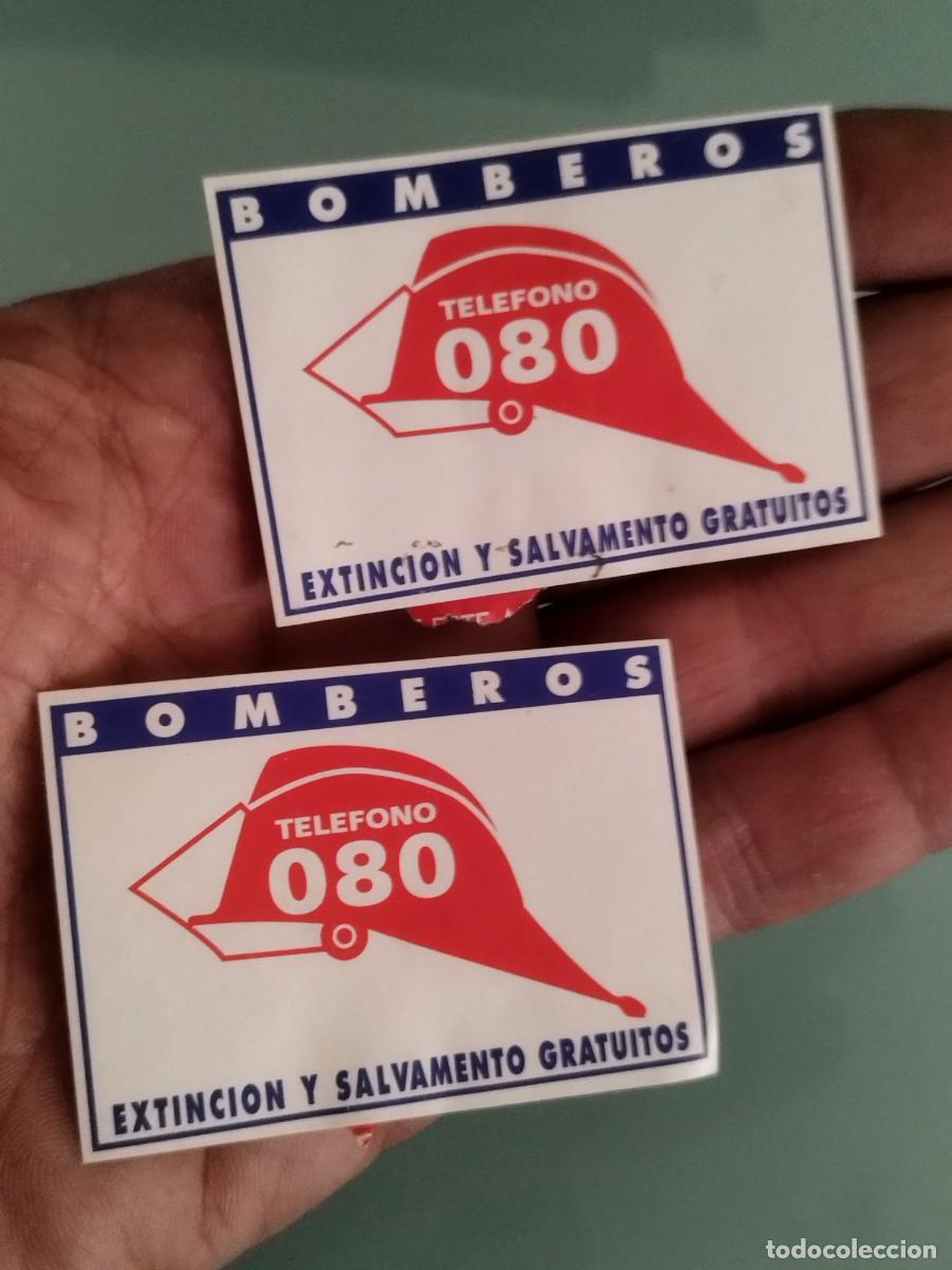 Pegatinas de colecci&oacute;n: Dos antiguas pegatinas, adhesivos de Bomberos del Ayuntamiento de Sevilla.
