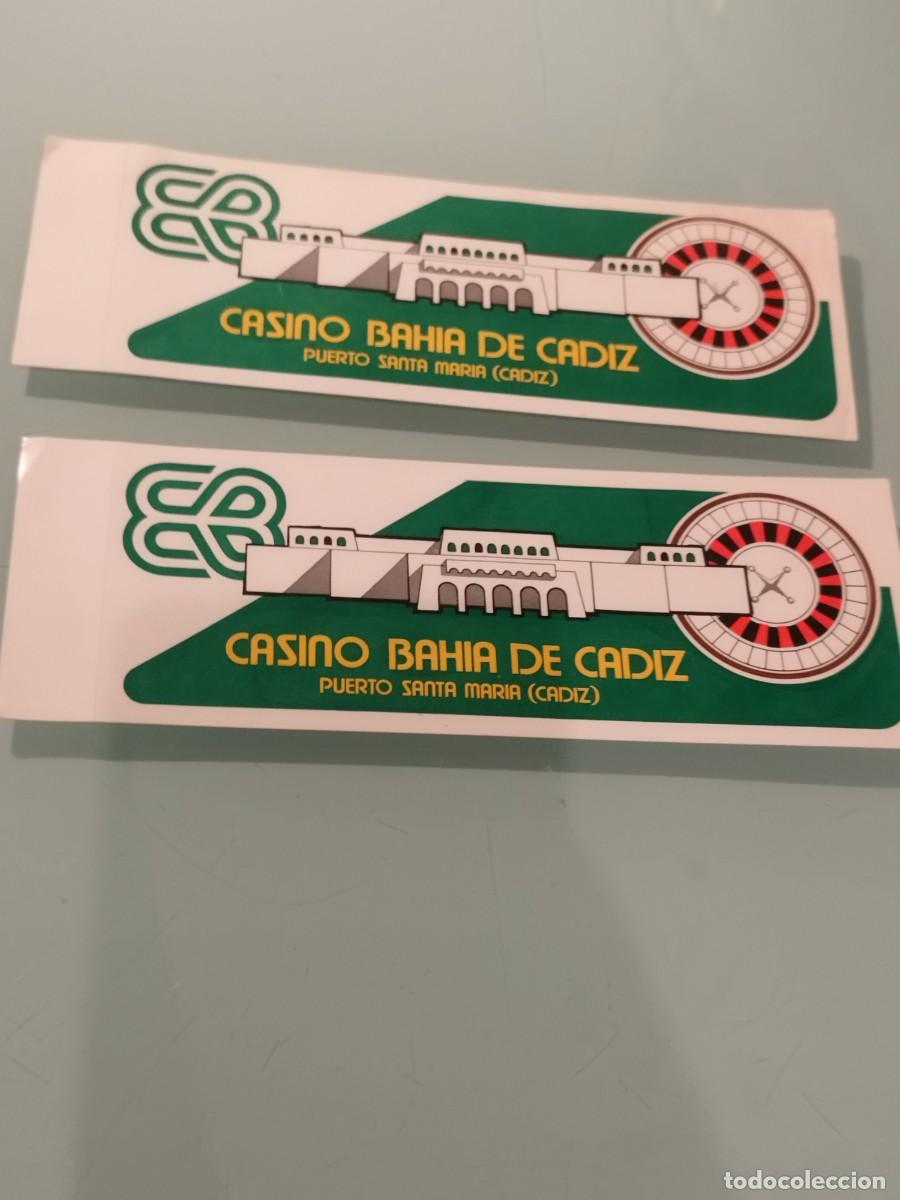 Autocollants de collection: Pegatinas, adhesivos Casino Bah&iacute;a de C&aacute;diz. Puerto santa mar&iacute;a.